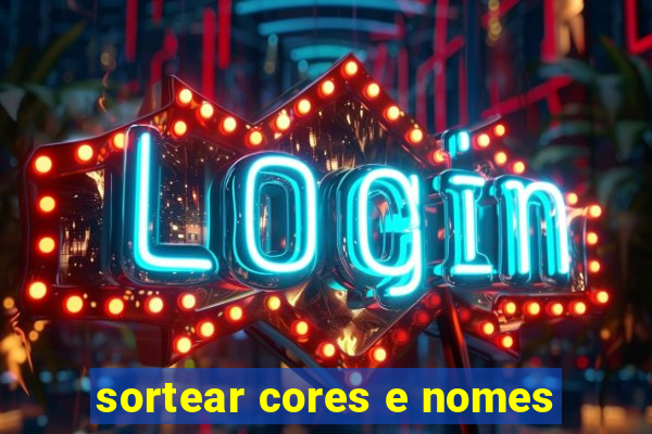 sortear cores e nomes